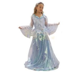 Карнавален костюм - Принцеса - синя-дълга